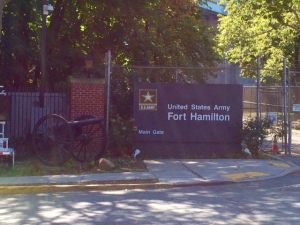 entrance to Ft Hamilton